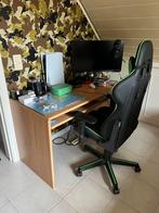 Mooie beuken bureau, Huis en Inrichting, Bureaus, Ophalen, Zo goed als nieuw, Bureau