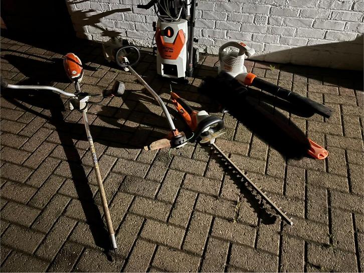 Lot machine stihl, Jardin & Terrasse, Taille-haies, Utilisé, Électrique, Enlèvement