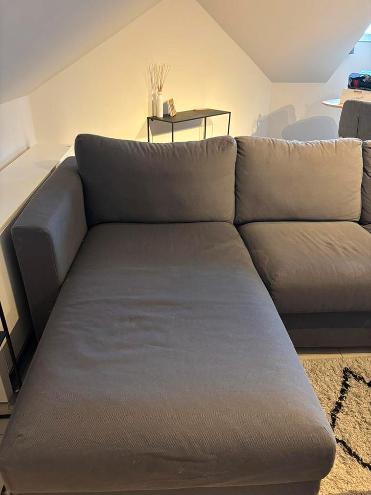 Vimle ikea grijze 3-zit zetel met opbergruimte, Huis en Inrichting, Zetels | Zetels en Chaises Longues, Gebruikt, Driepersoons