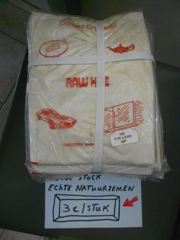 natuurzemen - zeemvellen :  echte dierenhuid !    oude stock beschikbaar voor biedingen