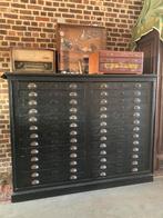 Mooie oude dubbele architectenkast met 26 schuiven, Huis en Inrichting, Ophalen, Gebruikt, 5 laden of meer, 100 tot 150 cm