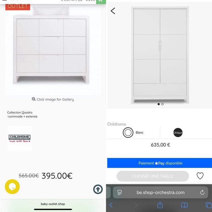 Atmoire commode et table à langer, Maison & Meubles, Armoires | Commodes, Comme neuf, Enlèvement