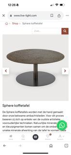 Etnicraft sphere coffee table (Prijs nieuw: €718,99)., Ophalen, Overige materialen, Gebruikt, 50 tot 100 cm