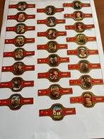 Reeks 24 sigarenbanden Eisenhower, Verzamelen, Verzenden, Gebruikt, Sigarenbandjes