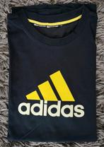 Zwart T-shirt met opdruk. Maat: L, Ophalen of Verzenden, Zo goed als nieuw, Maat 52/54 (L), Zwart