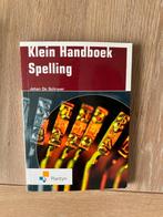Klein Handboek Spelling - J. De Schrijver, Boeken, Studieboeken en Cursussen, Ophalen, Zo goed als nieuw, Hoger Onderwijs, Plantyn