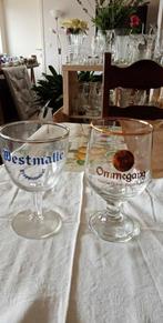 bière en verre Westmalle et Ommegang, Collections, Marques de bière, Comme neuf, Autres marques, Enlèvement ou Envoi, Verre ou Verres