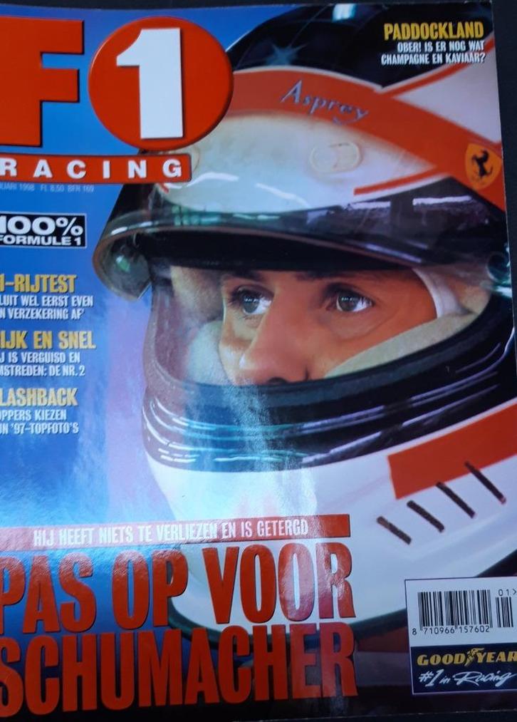 F1  RACING magazines 1998, Boeken, Auto's | Folders en Tijdschriften, Zo goed als nieuw, Verzenden