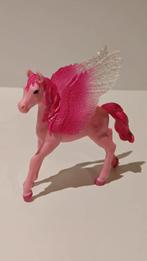 Schleich Bayala Roze Pegasus veulen Blue Ocean glitter uniek, Ophalen of Verzenden, Zo goed als nieuw