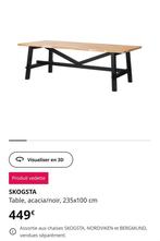 Acacia tafel 235x100cm, Huis en Inrichting, Tafels | Eettafels, Vijf personen of meer, Rechthoekig, Overige houtsoorten, Nieuw