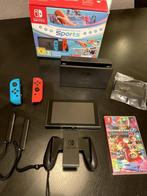 Nintendo Switch (Sports set) + Mario Kart 8 Deluxe, Ophalen of Verzenden, Gebruikt, Met games, Switch Original
