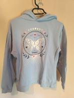 Lichtblauwe trui - vlinders, Kinderen en Baby's, Kinderkleding | Maat 158, Meisje, Trui of Vest, Ophalen of Verzenden, Zo goed als nieuw