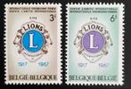 België: OBP 1404/05 ** Lions Club 1967., Postzegels en Munten, Postzegels | Europa | België, Frankeerzegel, Ophalen of Verzenden