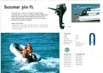 canot pneumatique Suzumar 360 FL + moteur Evinrude, Watersport en Boten, Rubberboten, Zo goed als nieuw, Hout, Benzine, Ophalen
