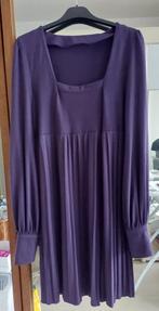 robe hiver mauve violet à manche longue, décolleté carré T40, Autre, Taille 38/40 (M), Enlèvement ou Envoi, Comme neuf