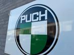 Oud PUCH emaille reclamebord, Verzamelen, Ophalen, Gebruikt, Reclamebord