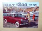 USA folder FIAT 1200 Full Light (Granluce), Engels, 196??, Livres, Catalogues & Dépliants, Dépliant, Envoi