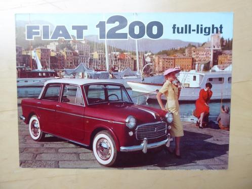 USA folder FIAT 1200 Full Light (Granluce), Engels, 196??, Boeken, Catalogussen en Folders, Folder, Verzenden