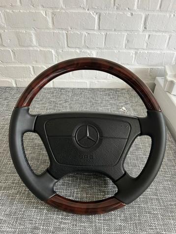 Mercedes w124 Houten stuur (Zebrano) beschikbaar voor biedingen