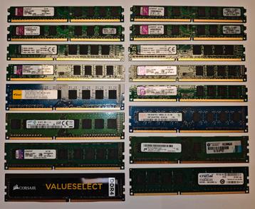 Desktop RAM geheugens DDR2, DDR3, DDR4 beschikbaar voor biedingen