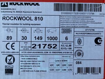 5 x thermische buisisolatie Rockwool 810 beschikbaar voor biedingen