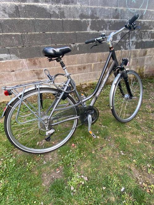 SIMPLEX 28 inch MTB 24V TRELOCK RS 400 antidiefstallamp, Fietsen en Brommers, Fietsen | Dames | Omafietsen, 47 tot 50 cm, Handrem