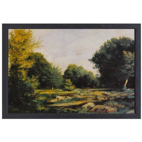 De weide - Pierre-Auguste Renoir canvas + baklijst 70x50cm, Huis en Inrichting, Woonaccessoires | Schilderijen, Tekeningen en Foto's