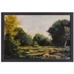 La prairie - Pierre-Auguste Renoir toile + cadre de cuisson, Envoi, Création originale, 50 à 75 cm, 50 à 75 cm
