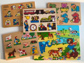 Lot van 5 steekpuzzels beschikbaar voor biedingen