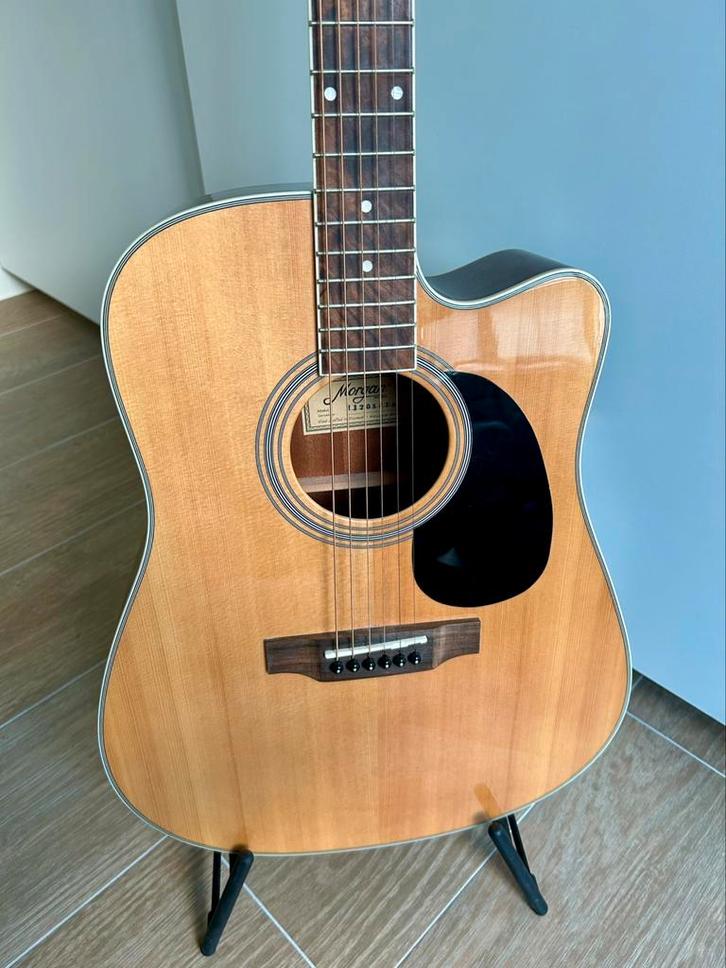 Morgan W-120 SCE-N elektro akoestische gitaar, Muziek en Instrumenten, Snaarinstrumenten | Gitaren | Akoestisch, Zo goed als nieuw