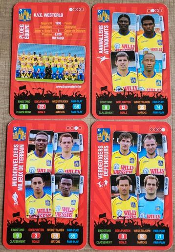 Voetbalclub Westerlo: 4 verzamelkaarten - seizoen 2008-2009 beschikbaar voor biedingen