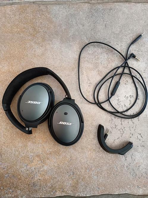 Bose QC 25 QuietComfort hoofdtelefoon met bluetooth adapter, Audio, Tv en Foto, Hoofdtelefoons, Zo goed als nieuw, Over oor (circumaural)