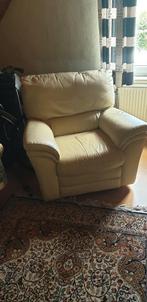 lederen éénzit met relax, elektrisch te bedienen, Huis en Inrichting, Fauteuils, Ophalen of Verzenden, Gebruikt, Leer