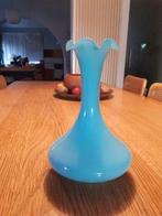 Vaas, opaline, Murano, glas, mid-century, made in Italy, Ophalen of Verzenden