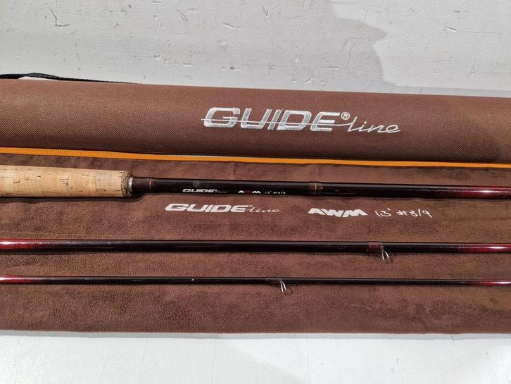 Guideline AWM 13ft #8/9 , dubbelhandige vliegvishengel, Sports nautiques & Bateaux, Pêche à la ligne | Pêche à la mouche, Utilisé