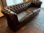 The Balmoral Chesterfield - Leder - Old Cowhide Olive, Enlèvement, Utilisé, Bois, Engelse, authentieke Chesterfield.
