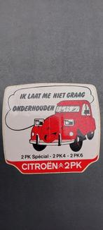 Sticker autocollant Citroën 2cv 2pk  rood vintage, Ophalen of Verzenden, Gebruikt