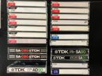 23 cassettes TDK usagées, 2 à 25 cassettes audio, Utilisé, Envoi