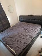 Bed met matras erbij te koop, Huis en Inrichting, Slaapkamer | Bedden, Ophalen, Gebruikt, Zwart, Tweepersoons
