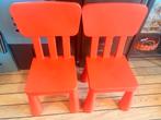 Deux chaises pour enfants Ikea Mammut orange, Enlèvement, Utilisé