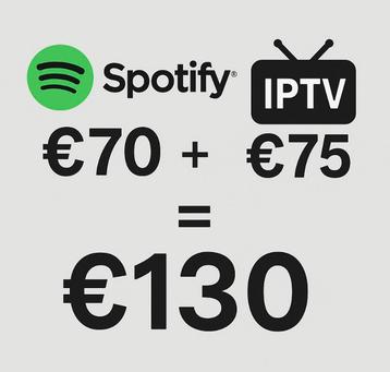 Spotify,iptv beschikbaar voor biedingen