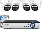 HISEEU 5MP 8ch (4 st) AHD CCTV Dome Beveiligingscamera Set., TV, Hi-fi & Vidéo, Caméras de surveillance, Caméra extérieure, Enlèvement ou Envoi