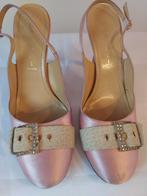750B* Casadei - sexy sandales de luxe roses tt cuir (40), Escarpins, Porté, Rose, Casadei