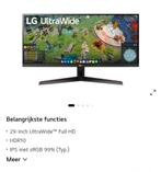 Ultrawide LG scherm gaming/PC, Computers en Software, Monitoren, Ophalen, Ultrawide, Gaming