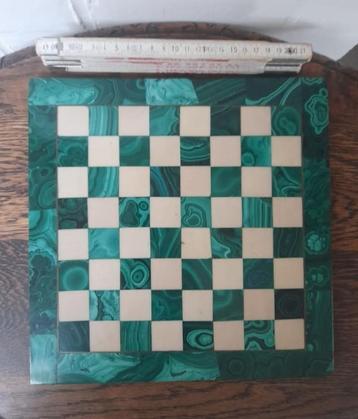 Jeu échec malachite, Enlèvement, Comme neuf, Échecs