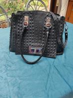 Sac à main noir avec bandoulière, Enlèvement ou Envoi, Comme neuf, Sac à main