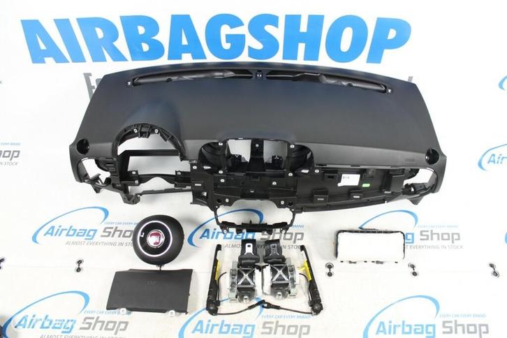 Airbag set - Dashboard zwart Fiat 500 (2016-heden), Auto-onderdelen, Dashboard en Schakelaars, Gebruikt, Ophalen of Verzenden