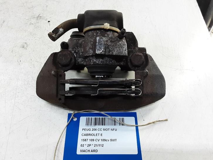 REMKLAUW RECHTS ACHTER Peugeot 206 CC (2D) (01-2000/12-2007), Auto-onderdelen, Remmen en Aandrijving, Peugeot, Gebruikt