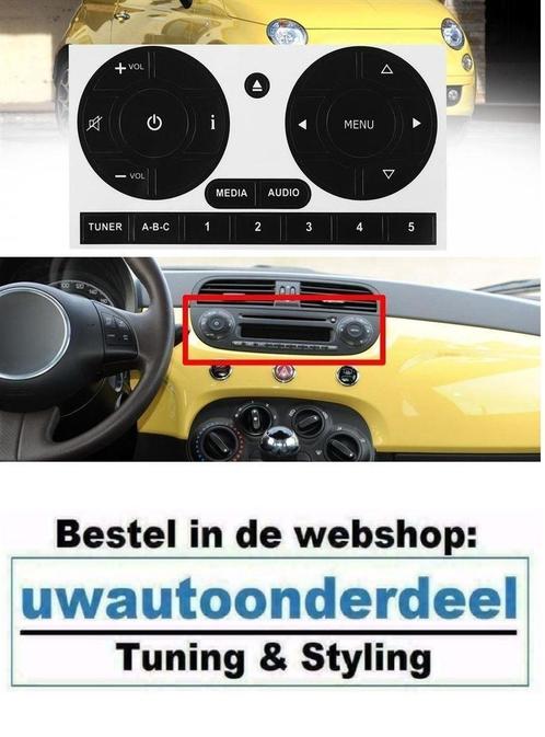 Autoradio Cd Radio beschadigde knoppen reparatie Voor Fiat 5, Auto diversen, Tuning en Styling, Verzenden