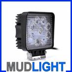 27 watt 27w led werklamp, 12v vierkant of rond. Gratis verze, Auto-onderdelen, Verzenden, Nieuw